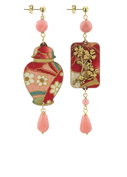 earrings-vase-silk-and-faceted-pink-leather-4528